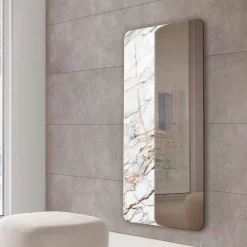 Viadurini Living Wandspiegel-Wandspiegel 80x160 Holz oder Keramik Made in Italy - Montecarlo