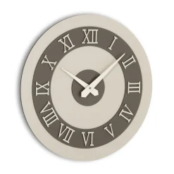 Viadurini Time Design Wanduhren-Wanduhr aus MDF und römische Ziffern in Leinenrelief - Chronoform