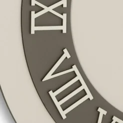 Viadurini Time Design Wanduhren-Wanduhr aus MDF und römische Ziffern in Leinenrelief - Chronoform