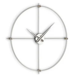 Viadurini Time Design Wanduhren-Wanduhr aus satiniertem Stahl mit chromatischen Details, hergestellt in Italien – Lucky