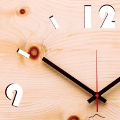 Viadurini Time Design Wanduhren-Wanduhr aus Zirbenholz made in Italy Andrea