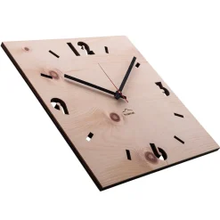 Viadurini Time Design Wanduhren-Wanduhr aus Zirbenholz made in Italy Andrea