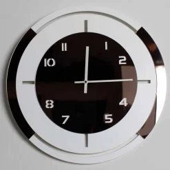 Viadurini Time Design Wanduhren-Wanduhr in Weißholz und Bronze Dekorationen des modernen Designs - Mavia