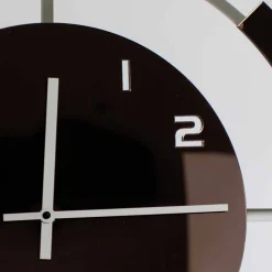 Viadurini Time Design Wanduhren-Wanduhr in Weißholz und Bronze Dekorationen des modernen Designs - Mavia