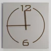 Viadurini Time Design Wanduhren-Wanduhr mit quadratischem und modernem Design in beige und braunem Holz - Tabata