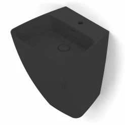 Viadurini Bathroom Keramikwaschbecken-Wandwaschbecken des modernen Designs in den Tonwaren hergestellt in Italien, Goran