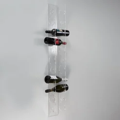 Viadurini Living Design Weinregal-Wand-Weinflaschenhalter aus transparentem Acrylglas - Piccolo