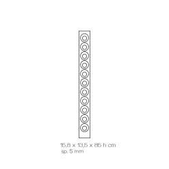 Viadurini Living Design Weinregal-Wand-Weinflaschenhalter aus transparentem Acrylglas - Piccolo