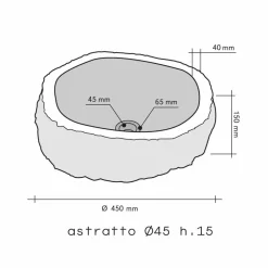 Viadurini Bathroom Steinwaschbecken-Waschbecken Aufsatzwaschbecken beige aus Marmor Mumbai Design