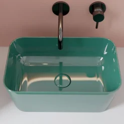 Viadurini Bathroom Keramikwaschbecken-Waschbecken aus Keramik, erhältlich in verschiedenen Farben, hergestellt in Italien – Korb