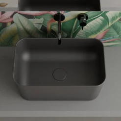 Viadurini Bathroom Keramikwaschbecken-Waschbecken aus Keramik, erhältlich in verschiedenen Farben, hergestellt in Italien – Korb