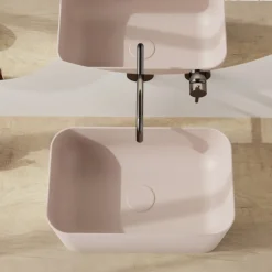 Viadurini Bathroom Keramikwaschbecken-Waschbecken aus Keramik, erhältlich in verschiedenen Farben, hergestellt in Italien – Korb