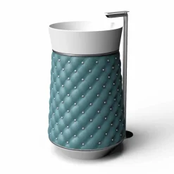 Viadurini Design Design Waschbecken Aus Solid Surface-Waschbecken Freestanding in modernem Design aus Solid Surface® Elizabeth