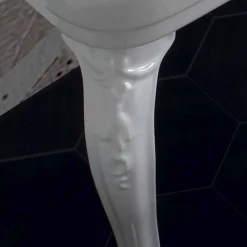 Viadurini Bathroom Keramikwaschbecken-Waschbeckenkonsole weiß aus  Keramik im klassischen Design made in Italy, Swami