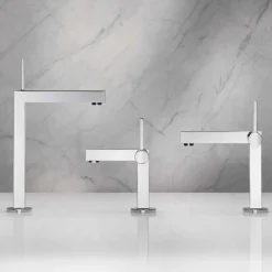 Viadurini Taps Waschbeckenarmaturen-Waschbeckenmischer in Messing-Chrom-Finish, hohe Qualität - Girino