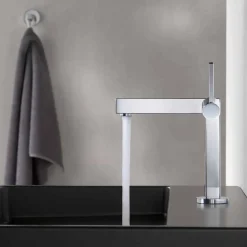 Viadurini Taps Waschbeckenarmaturen-Waschbeckenmischer in Messing-Chrom-Finish, hohe Qualität - Girino