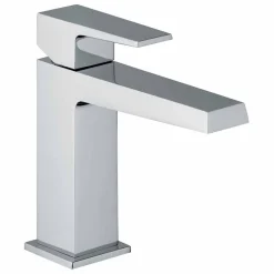 Viadurini Taps Waschbeckenarmaturen-Waschbeckenmischer mit Ablauf in Chrom-Finish Made in Italy - Galla