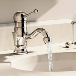 Viadurini Taps Waschbeckenarmaturen-Waschtischmischer aus verchromtem Messing 150 mm hoch Made in Italy - Binsu