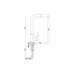 Viadurini Taps Küchenarmaturen-Waschtischmischer mit 2-Jet-Handbrause aus Messing Made in Italy - Croma