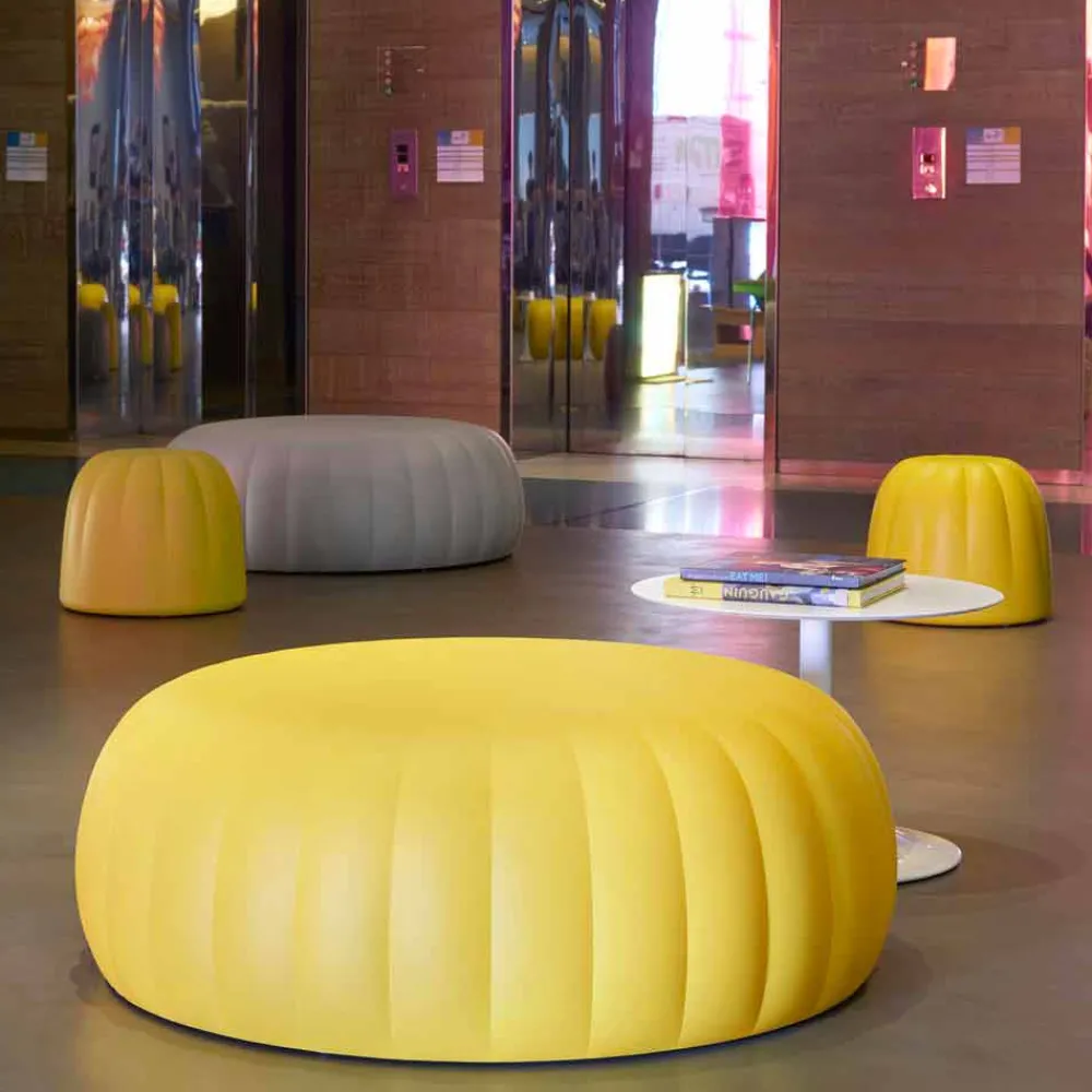 SLIDE Sitzsäcke|Sitzsäcke-Weicher, farbiger Sitzpuff Gelee aus Polyurethan, hergestellt in Italien