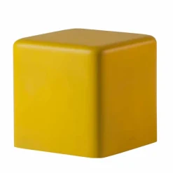 SLIDE Barhocker-Weicher, würfelförmiger Polyurethanhocker Soft Cube, hergestellt in Italien