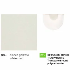 Viadurini Lighting Garten-Wandlampen-Weiße Aluminiumlaterne der Gartenwand, hergestellt in Italien, Anusca