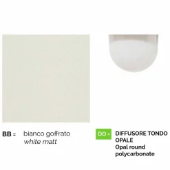 Viadurini Lighting Garten-Wandlampen-Weiße Aluminiumlaterne der Gartenwand, hergestellt in Italien, Anusca