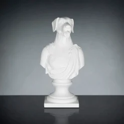 Viadurini Living Deko Artikel Und Wohnaccessoires-Weiße handgefertigte Keramikskulptur 100 % Made in Italy Fabas 1