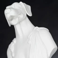 Viadurini Living Deko Artikel Und Wohnaccessoires-Weiße handgefertigte Keramikskulptur 100 % Made in Italy Fabas 1