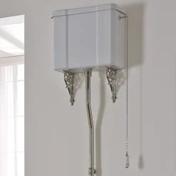 Viadurini Bathroom Wc-Weiße Keramikbodenvase mit schwarzem Sitz Made in Italy - Nausica