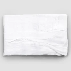 Viadurini Textile Tischdecken-Weiße Leinentischdecke mit italienischem Luxus-Plissee-Motivrand - Tippel