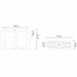 Myyour Gartenideen-Weiße Plastikvase im Innen- oder Außenbereich in 3 Größen, 2 Stück - Gem von