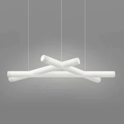 SLIDE Designer Pendelleuchten-Weiße Polyethylen Pendelleuchte Mesh, hergestellt in Italien