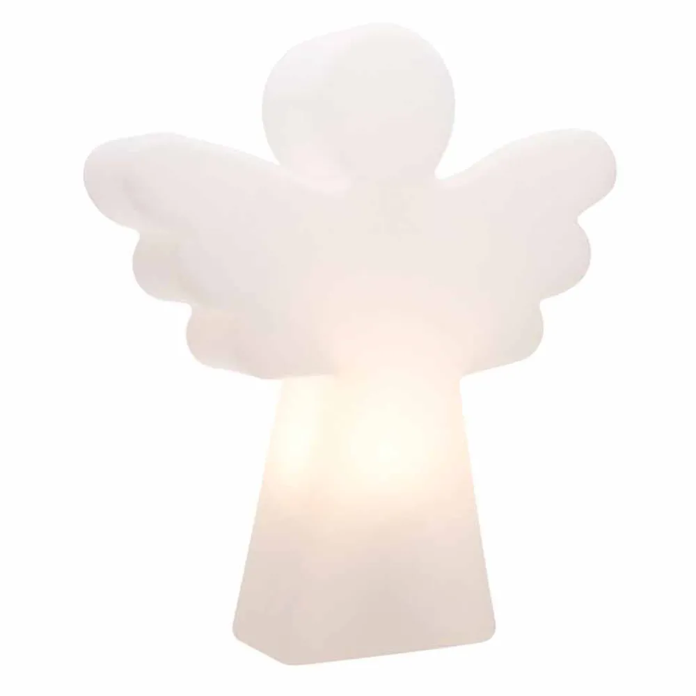 Viadurini Lighting Designer Stehlampen-Weiße Stehleuchte E27, LED oder Solar Design mit Modern Angel - Angelostar