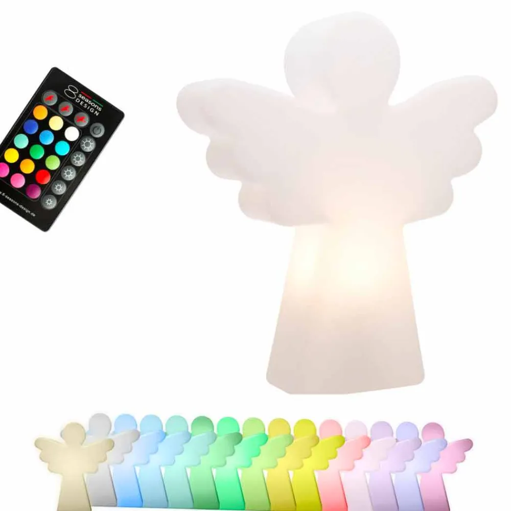 Viadurini Lighting Designer Stehlampen-Weiße Stehleuchte E27, LED oder Solar Design mit Modern Angel - Angelostar