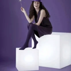 SLIDE Designer Stehlampen-Weiße Tisch- / Stehleuchte Cubo, hergestellt in Italien