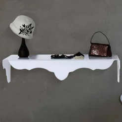 Viadurini Living Konsolentisch Flur-Weiße Wandkonsole, weiß, made in Italy