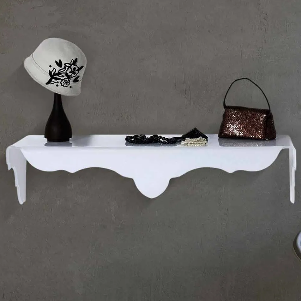 Viadurini Living Konsolentisch Flur-Weiße Wandkonsole, weiß, made in Italy