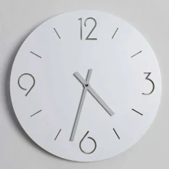 Viadurini Time Design Wanduhren-Weiße Wanduhr im klassischen Design aus rundem Holz - Septimius