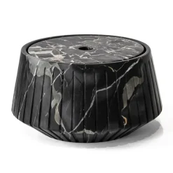 Viadurini Decor Deko Artikel Und Wohnaccessoires-Weißer Carrara-Marmor oder schwarzer gestreifter Portoro-Aufbewahrungshalter - Cairo