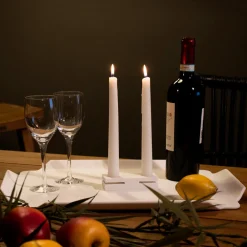 Viadurini Lighting Kerzenständer-Weißer Corian Design Kerzenhalter für Wohnzimmer Made in Italy - Sisifo