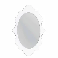 Viadurini Living Wandspiegel-Weißer Design Wandspiegel Joy dekoriert Rahmen, hergestellt in Italien