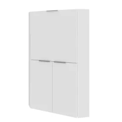 Viadurini Design Design Schreibtische-Weißer moderner Eckschreibtisch im italienischen Design aus poliertem Holz - Ghero