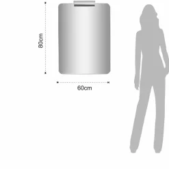 Viadurini Bathroom Badmöbel Hängend-Weißer moderner hängender Badezimmerschrank mit Waschbecken, Regal, LED-Spiegel - Michele