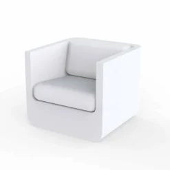 Vondom Garten Lounge Set-Weißer Wohnzimmersatz Ulm im Freien, modernes Design