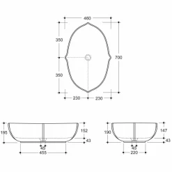 Viadurini Bathroom Keramikwaschbecken-Weißes Aufstatzwaschbecken aus Keramik made in Italy Design Oscar