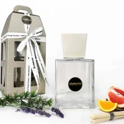 Viadurini Home Fragrance Keep Calm-Weißes Leinen Raumduft 2,5 Lt mit Stäbchen - Cuoredifirenze