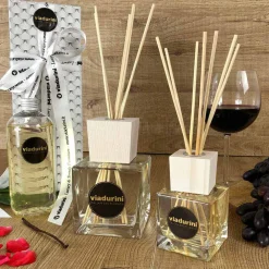 Viadurini Home Fragrance Keep Calm-Weißes Leinen Raumduft 500 ml mit Stäbchen - Cuoredifirenze