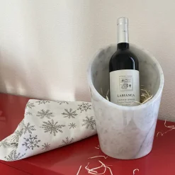 Viadurini Kitchen Küchenzubehör-Wein- oder Champagner-Glacette aus weißem Carrara-Marmor Made in Italy - Ciotti