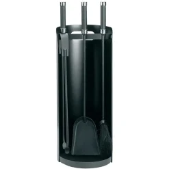 Viadurini Fire Design Kaminbesteck-Werkzeughalter mit 3 Kaminbesteck aus Metall, hergestellt in Italien – Bazar